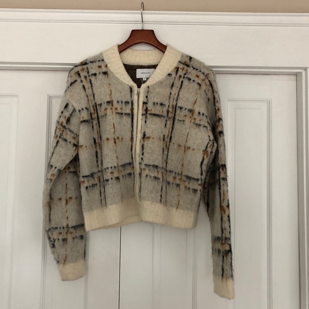 Current Elliott Zip-Up Sweater, Size 2